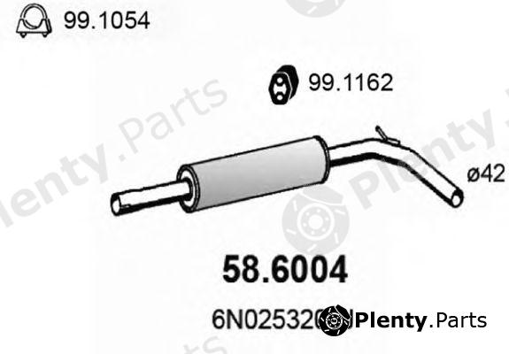  ASSO part 58.6004 (586004) Middle Silencer