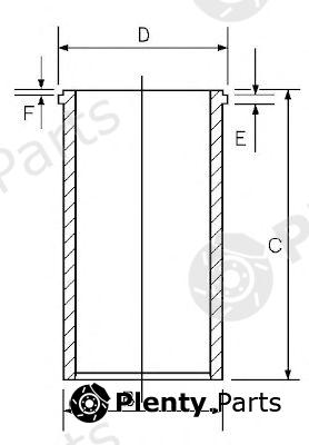  GOETZE part 14-040040-00 (1404004000) Cylinder Sleeve