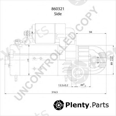  PRESTOLITE ELECTRIC part 860321 Starter