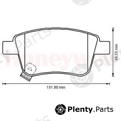  BENDIX part 572516B Brake Pad Set, disc brake