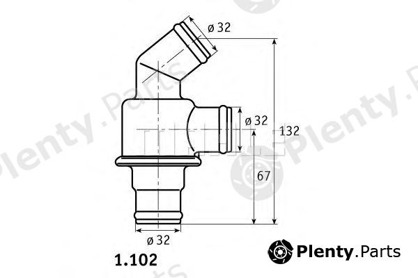  BEHR THERMOT-TRONIK part TH1680 Thermostat, coolant