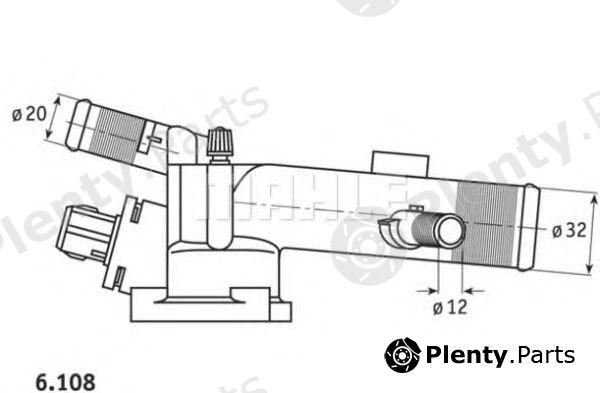  BEHR THERMOT-TRONIK part TI3989 Thermostat, coolant