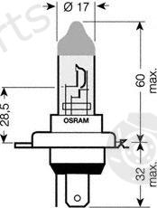  OSRAM part 64193ULT-HCB (64193ULTHCB) Bulb, fog light