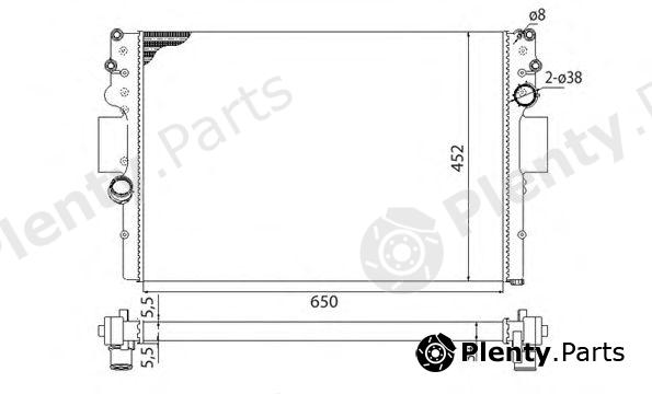  MAGNETI MARELLI part 350213016003 Radiator, engine cooling