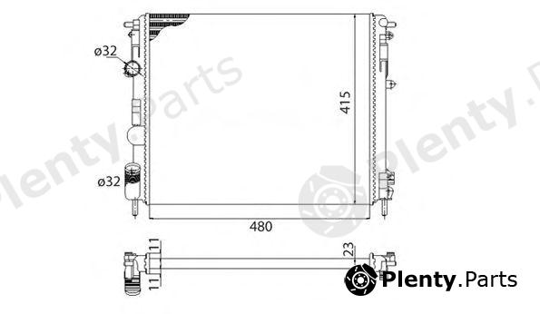  MAGNETI MARELLI part 350213103503 Radiator, engine cooling