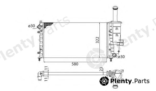  MAGNETI MARELLI part 350213195003 Radiator, engine cooling