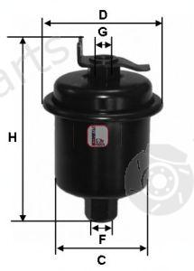  SOFIMA part S1621B Fuel filter