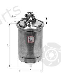  SOFIMA part S4424NR Fuel filter