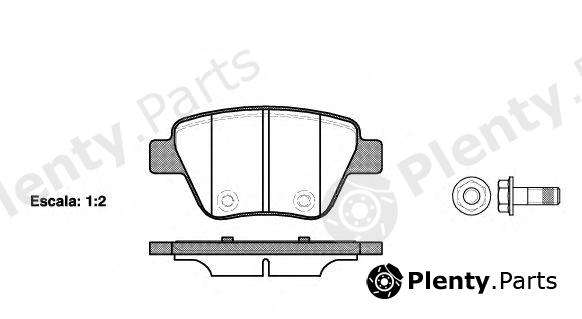  ROADHOUSE part 2142000 Brake Pad Set, disc brake