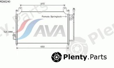  AVA QUALITY COOLING part MZA5240 Condenser, air conditioning