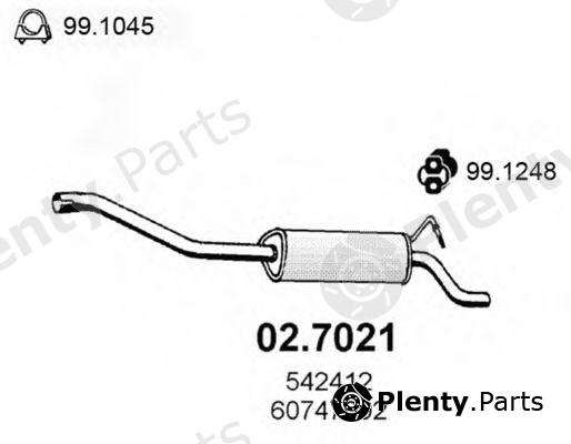  ASSO part 02.7021 (027021) End Silencer