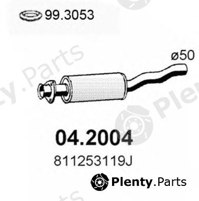  ASSO part 04.2004 (042004) Front Silencer