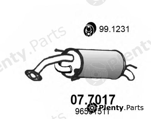  ASSO part 07.7017 (077017) End Silencer