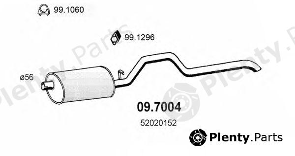  ASSO part 09.7004 (097004) End Silencer