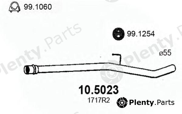  ASSO part 10.5023 (105023) Exhaust Pipe