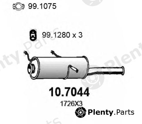  ASSO part 10.7044 (107044) End Silencer
