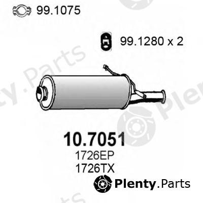  ASSO part 10.7051 (107051) End Silencer
