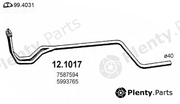 ASSO part 12.1017 (121017) Exhaust Pipe