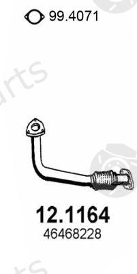  ASSO part 12.1164 (121164) Exhaust Pipe