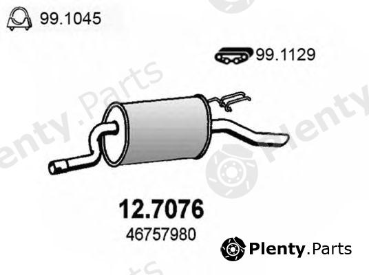  ASSO part 12.7076 (127076) End Silencer