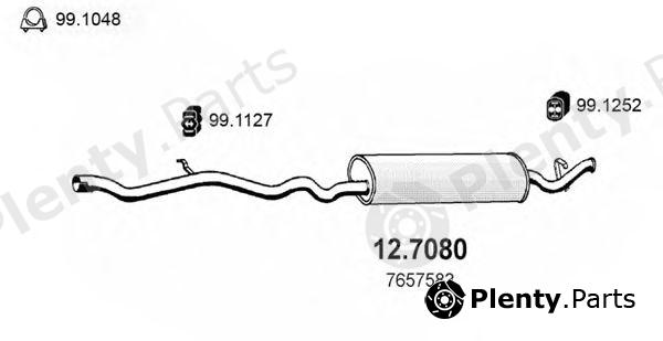  ASSO part 12.7080 (127080) End Silencer