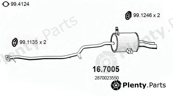  ASSO part 16.7005 (167005) End Silencer