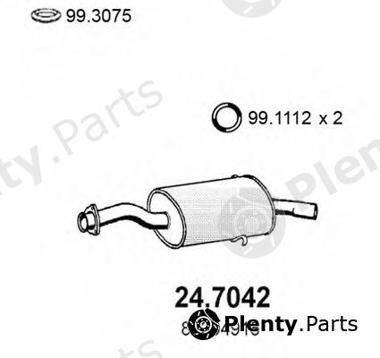  ASSO part 24.7042 (247042) End Silencer