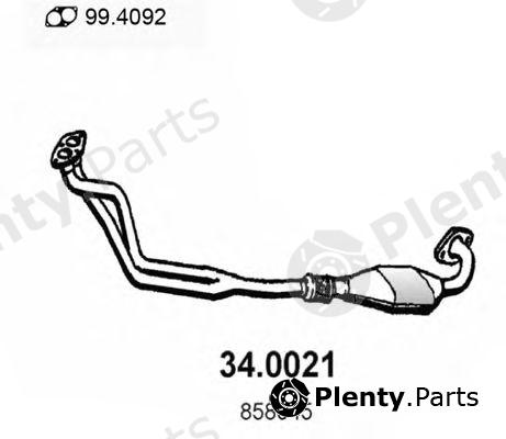  ASSO part 34.0021 (340021) Catalytic Converter