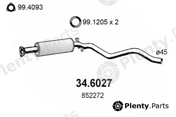  ASSO part 34.6027 (346027) Middle Silencer