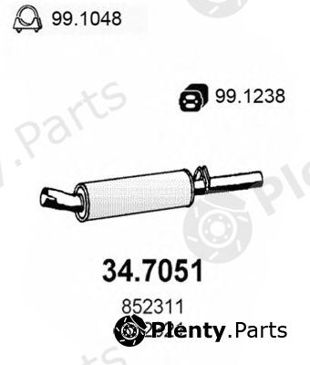  ASSO part 34.7051 (347051) End Silencer
