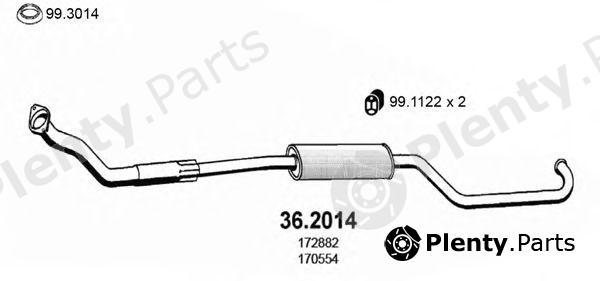  ASSO part 36.2014 (362014) Front Silencer