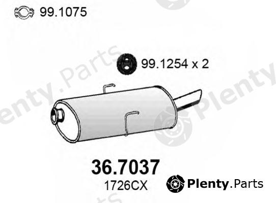  ASSO part 36.7037 (367037) End Silencer