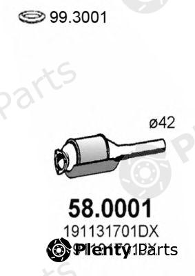  ASSO part 58.0001 (580001) Catalytic Converter