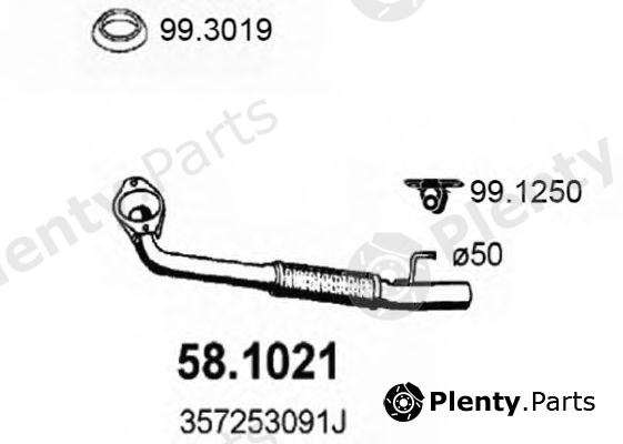  ASSO part 58.1021 (581021) Exhaust Pipe