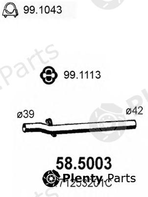  ASSO part 58.5003 (585003) Exhaust Pipe