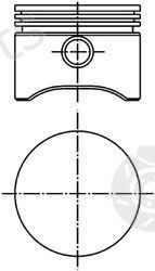  KOLBENSCHMIDT part 94132710 Piston