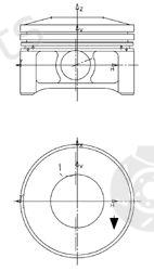  KOLBENSCHMIDT part 99949600 Piston