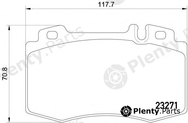  TEXTAR part 2327181 Brake Pad Set, disc brake