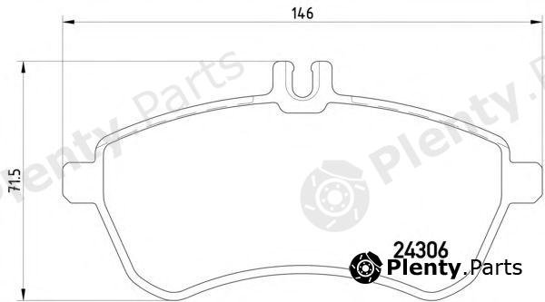  TEXTAR part 2430682 Brake Pad Set, disc brake