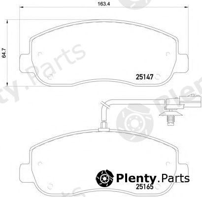  TEXTAR part 2514701 Brake Pad Set, disc brake