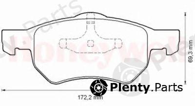  BENDIX part 572509B Brake Pad Set, disc brake