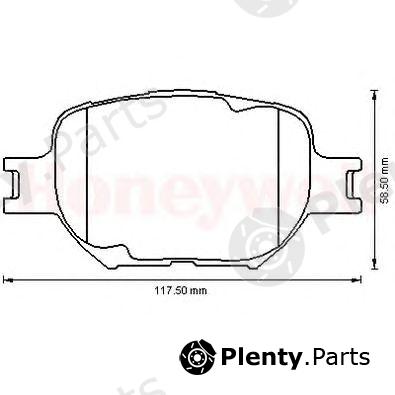  BENDIX part 572517B Brake Pad Set, disc brake