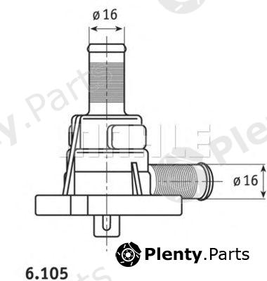  BEHR THERMOT-TRONIK part TI3784D Thermostat, coolant
