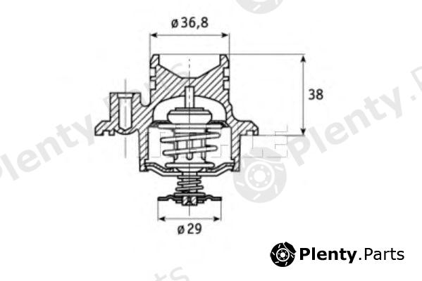  BEHR THERMOT-TRONIK part TI1392 Thermostat, coolant