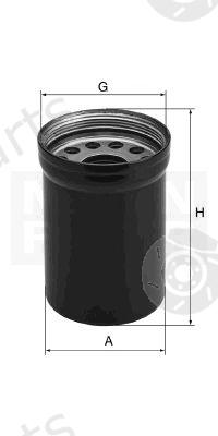  MANN-FILTER part W1022 Oil Filter