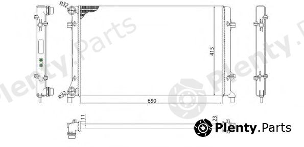  MAGNETI MARELLI part 350213853003 Radiator, engine cooling