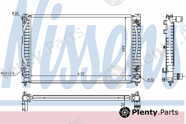  NISSENS part 60495 Radiator, engine cooling