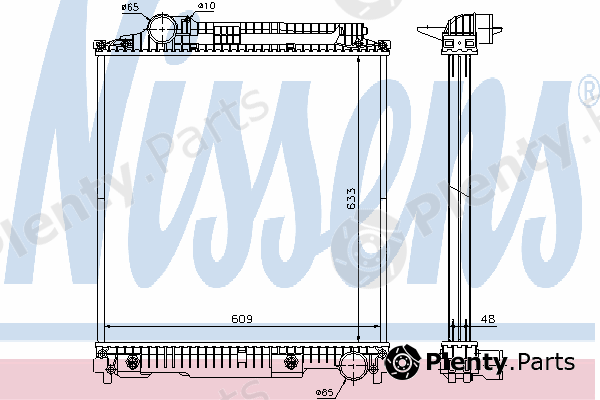  NISSENS part 626470 Radiator, engine cooling
