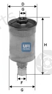  UFI part 31.511.00 (3151100) Fuel filter