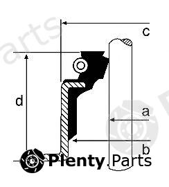 CORTECO part 19019973 Seal, valve stem